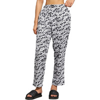 Bewakoof Official Disney Merchandise Women's All Over Printed Regular Fit Cotton Pyjamas_570810_White_L
