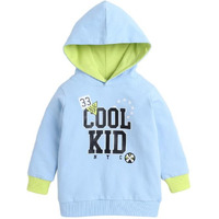 Bumzee Sky Blue Boys Full Sleeves Cotton Hooded Sweatshirt Age - 6-12 Months (Peb9705C-Sbl)