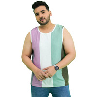 Bigbanana Plus Size Men's Regular Fit Colorblock Vest (Epicure,Multicolor,5Xl)