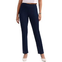 Blissclub Women's Straight Pants_Naina Navy Tall-Above 5.5"