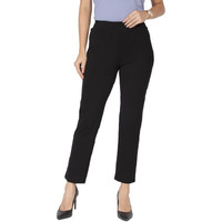 Blissclub Women Am Pm Cotton Straight Pants - Regular | Wide Waistband | High Rise | Drawstring | 2 Pockets