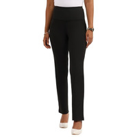 Blissclub Ultimate Sculpt Straight Pants -Tall Above 5'5, Ribbed Waistband, 2 Zippered Pockets, Feels Like Second Skin, Straight Fit