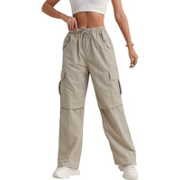 Litzo Cotton Cargo Pants For Women || Womens Cargo Pant (L-55-S) Brown