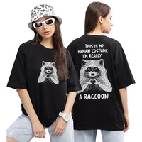 Kyda Women's Cotton Printed Relaxed Fit T-Shirt (Pack Of 1)