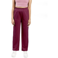 Blissclub Women's Regular Pants (Bc_Otgtrackpants_Burgundy_M_Bulbull