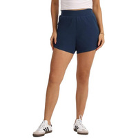 Blissclub Women's Boyfriend Shorts (Bc_Cottonshorts_Navy_Xxxxl_Naina 4Xl)