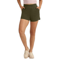 Blissclub Groove-In Cotton Shorts | Cotton Shorts | Side Pockets | Stretchy |Curved Hem