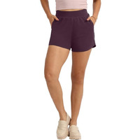 Blissclub Groove-In Cotton Shorts | Cotton Shorts | Side Pockets | Stretchy |Curved Hem