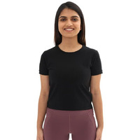 Blissclub Women The Last Tee |Stays New For 750+ Days | Crop Length | Womens T-Shirt | Short Sleeves | 10X Durable | Cotton Tee