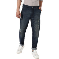 Campus Sutra Men's Regular Fit Denim Jeans (Scss23Csmssjean1030_Dark Blue-01_32)