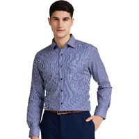 Diverse Men's Striped Regular Fit Formal Shirt (Dvf01F1L01-404_Royal Blue_42)
