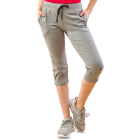 Lyra Women's Track Pants Track_302_Gm_S_Grey Melange & Fuschia_S