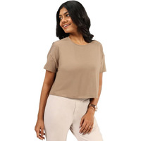 Blissclub Womens Softest Tee Boxy Crop