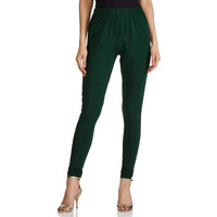 Lyra Women Solid Premium Cotton Churidar Leggings | Mid-Waist | Fashionwear