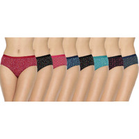 Lyra Lux Women's Floral Cotton Panty (Pack Of 8) Pty_211_Ast_8Pc_Multi-Color_L