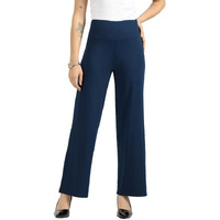 Blissclub Ultimate Wide Lite For Women Above 5'5 Ft Tall | High Waist Trousers And Formal Pants For Office Wear | Comfortable Fit