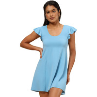 Bliss Swim Dress, Flutter Sleeves, High Back, Upf 40+, In-Built Cups