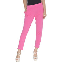 Lyra Women Solid Premium Cotton Kurtipant | Mid-Waist | Fashionwear