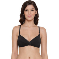 Lyra Women's Non-Padded Bra-501 Plunge Bra 501_2Pc_Black_38B