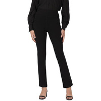 Blissclub Am:Pm Cotton Flare Pants For Women Upto 5'4 Ft | Wide Waistband, 4 Pockets | Bell Bottom Pants And High Waist Trousers For Office Wear