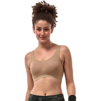 Lyra Women's Non-Padded Sports Bra-531 Sports Bra 531_1Pc_Skin_M