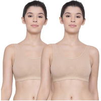 Lyra Women's Non-Padded Sports Bra-531 Sports Bra 531_2Pc_Skin_L