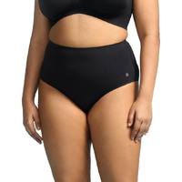 Blissclub Women's Cotton Blend Modern Briefs (Pack Of 2) (Bc_Freedamedef_Black_Xxxxl_Bliss