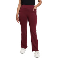 Blissclub Women's Regular Pants Bulbull Burgundy Tall-Above 5.5"_Xxl