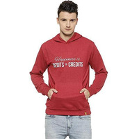 Campus Sutra Full Sleeve Printed Men Sweatshirt(Azw18_H_M_Dec_Ma_Az_S) Maroon