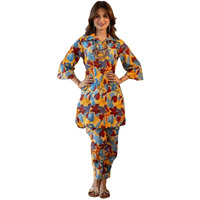 Kalaanj Women Coords Set || Kurta Set For Women (Sp336-S) Sky Blue