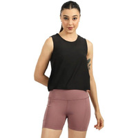 Do It All Tank | Back Mesh Panel For Ventilation | Relaxed Fit | High Neck | Side Slits | Anti Odor + Sweat Wicking