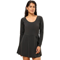 Bliss Swim Dress - Full Sleeves, Upf 50+ Sun Protection, In-Built Cups, In-Built Shorts, Overlapped Slit In Skirt, Cinched Waist