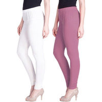 Lyra Cotton Premium Churidar Leggings For Women (Pack Of 2)