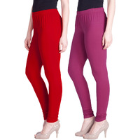 Lyra Cotton Premium Churidar Leggings For Women (Pack Of 2)
