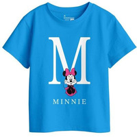 Bon Organik Girl's Regular Fit T-Shirt (Bonk11413_Turquoise Blue