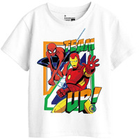 Bon Organik Girl Marvel Teamup Independence Day Flag Tshirt (Bon15098_6-7Y)