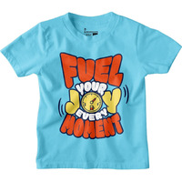 Bon Organik Boy's Regular Fit T-Shirt (Bon12165_Blue