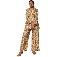 Libas Women's Printed Co-Ords (27021_Beige