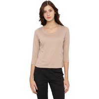 Campus Sutra Women Blouse Top(S16Mel_Rnqs_W_Pln_Br_M)