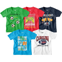 Bon Organik Boy's Regular Fit T-Shirt (Bon15060_Multi