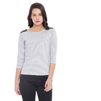 Campus Sutra Women Blouse Top(Az17Top_Rnqsspt_W_Pln_Grbl_Az_L)