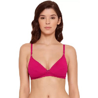 Lyra Women's Cotton Non Padded Wire Free Seamless Bra Fuchsia