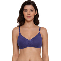Lyra Women's Cotton Non Padded Wire Free Seamless Bra Royalblue