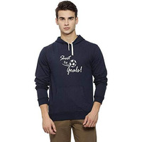 Campus Sutra Full Sleeve Printed Men Sweatshirt(Azw18_H_M_Sfg_Bu_Az_M) Blue