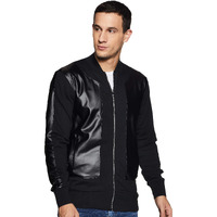 Campus Sutra Men Black Jacket(Aw16L_Jkldarpt_M_Pln_Bl_M)