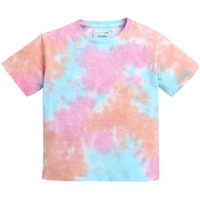 Bumzee Multi Girls Half Sleeves Oversized T-Shirt Age - 9-10 Years (Peb9436M-Mlt)