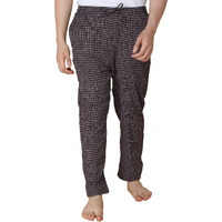 Lux Venus Men's Super Combed Cotton Checked Pyjamas With Elasticated Waist,Drawstring Multicolour