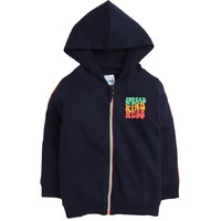 Bumzee Navy Girls Full Sleeves Cotton Hooded Sweatshirt Age - 5-6 Years (Peb9807I-Nbl)