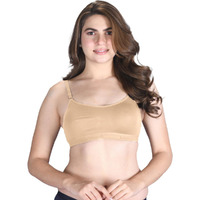 Lux Venus Moulded Sprots Bra With Adjustable Strap Skin