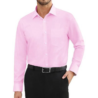 Cb-Colebrook Men's Cotton Casual Classic Design Button Up Shirt With Chest Pocket, Male Clothes For Spring And Fall Business Occasion (Xx-Large, Pearl Pink)
